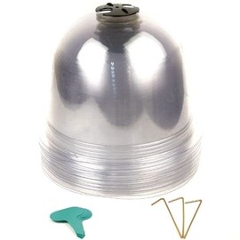 (10 Pack) The Good Growers Extra Large 10 Inch Reusable Protective Plastic Plant Bell, Cloche Plant Covers to Extend Growing Season. Plant Protector and Mini Greenhouse Dome.