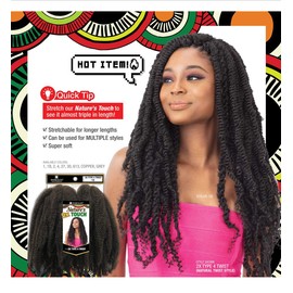 FreeTress Natures Touch Braid 2X TYPE 4 TWIST (4-Pack, 613)