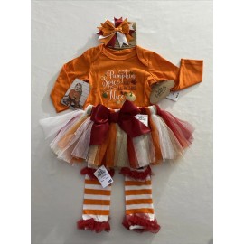 Baby Essentials Girls Fall Thanksgiving Pumpkin Spice Everything Nice 6M New