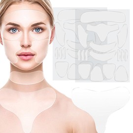 FantasyDay Facial Forehead Neck Wrinkle Patches 8Pcs, Reusable Anti Wrinkles Pads, Silicone Patches for Remove Face Forehead Eye Mouth Wrinkles, Eye Wrinkle Patches Kit