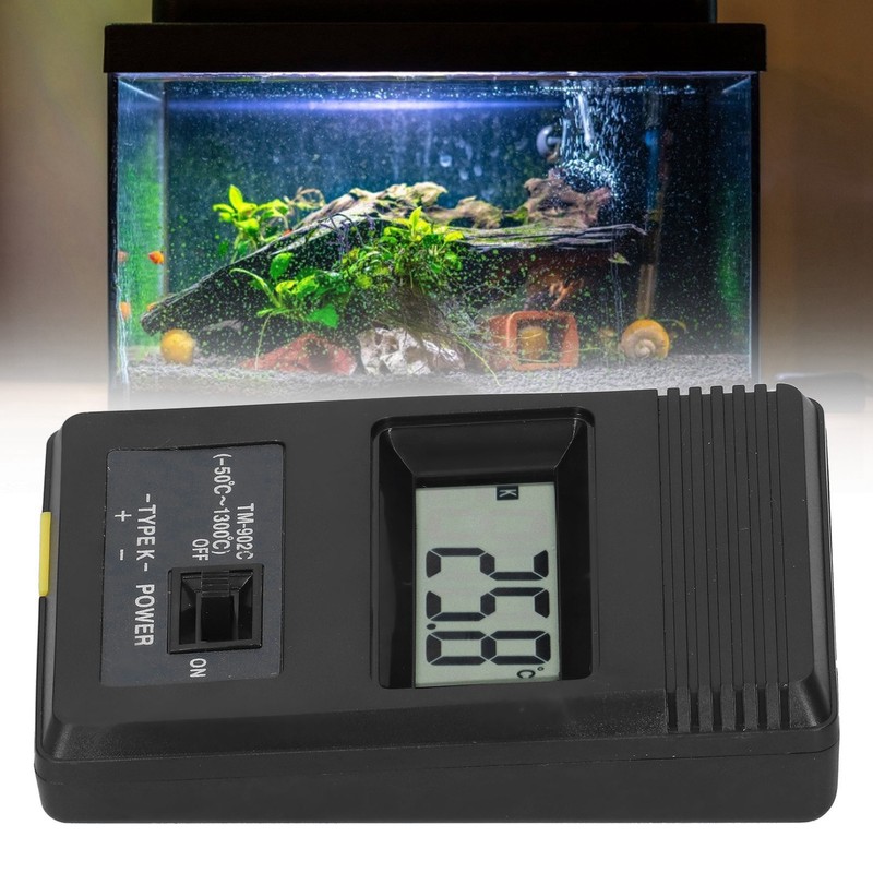 Digital Temperature Meter LCD Display Environment Thermometer Measuring Tool TM902C