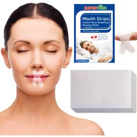 30 Tiras bucales para dormir. Ayuda con los ronquidos. Cinta bucal de calidad profesional. (30 Tiras bucales)                                         