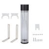 240mm Reservoir Water Cooling Cylindrical 4 Holes G1/4 Thread Acrylic