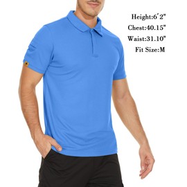 V VALANCH Polo Shirts for Men 4 Pack Short Sleeve Cool Dri Collared Tennis Golf Shirts Wine Red+Black+Grey+Light Blue XL