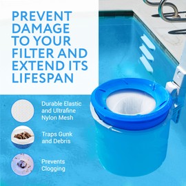 Impresa Products 20-Pack of Pool Skimmer Socks - Excellent Savers for Pool Filters, Baskets, and Skimmers - The Ideal Sock/Net/Saver to Protect Your Inground or Above Ground Pool