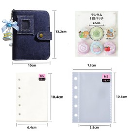 REYLNXR Sticker Notebook, 70 Inner Pages, Sticker Notebook, Girls, Binder, Pocket Notebook, DIY, Loose-Page, Cute, Multi-Functional Storage, Badges, Photos, Cards, Sticker Organization, Kids