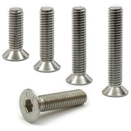 MonsterBolts - #10-32 x 1 1/4" Flat Head Socket Cap Screws, ASME B18.3, Stainless Steel, 10 Pack