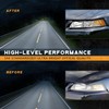 WEELMOTO Halogen Headlights for 1999-2004 Ford Mustang Headlight Assembly Pair