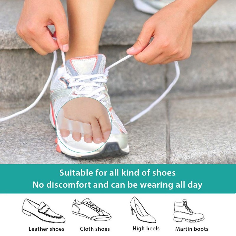 ZJchao 2 Pares Separador Dedo del Pie Gel de Sílice
