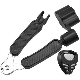 BREEZEE MARKET Encordador, Extractor Y Cortador De Cuerdas Guitarra, Herramienta Multifuncional Reparación 3 En 1 + Porta Plumillas, Accesorios Guitarras Bajo Ukelele Mandolina Instrumento De Cuerdas