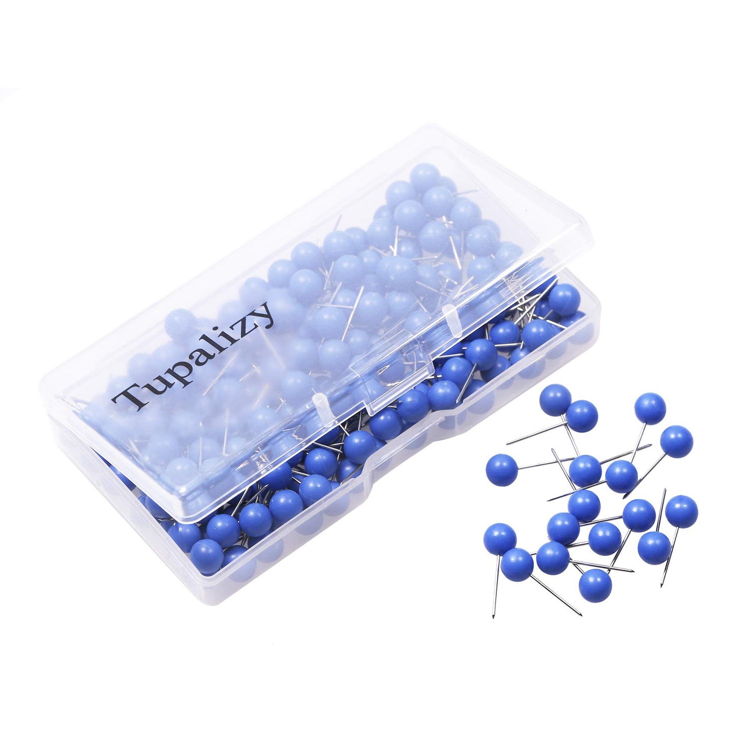 Tupalizy 1/4 Inch Small Round Map Tacks Plastic Fabric Marking Push ...