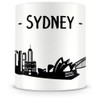Samunshi® Sydney Skyline Coffee Cup / Tea Cup Height 95