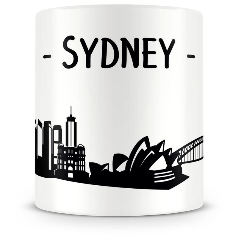 Samunshi® Sydney Skyline Coffee Cup / Tea Cup Height 95