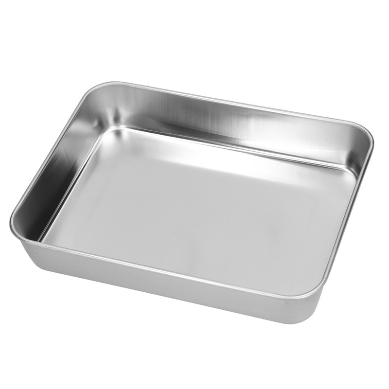 Roasting Pan and Rack Set Stainless Steel Easy Clean Rectangular