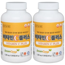 Seoul Pharmacist Credit Union Vitamin C Plus, 2 units, 200 tablets / 서울약사신협 비타민C 플러스, 2개, 200정