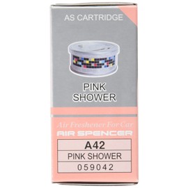 Eikosha A42-10 Air Spencer Cartridge Air Freshener for Cars, Set of 10, Standing Type, Pink Shower, 1.4 oz (40 g) x 10