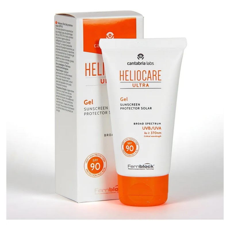 Protector Solar Gel Heliocare Ultra FPS 50 Rostro Libre Aceite
