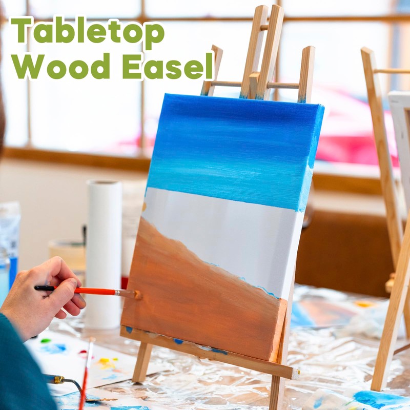 CONDA 8 Pack 16" Tabletop Display Easel, Portable A-Frame Tripod