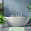 White Classic Luxury Bath Mat Floor Towel Set - Absorbent