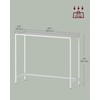 VASAGLE Entryway Table, Console Table, Tempered Glass Tabletop, Modern Sofa