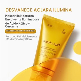 Kojic Acid Turmeric Night Wrapping Mask by Medicube for Women - 2.53 oz Mask