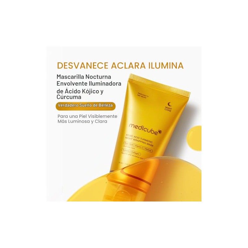 Kojic Acid Turmeric Night Wrapping Mask by Medicube for Women