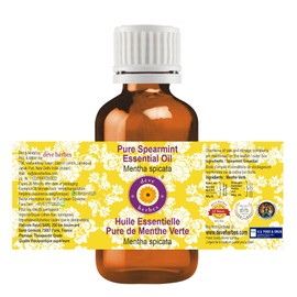 Deve Herbes Pure Spearmint Essential Oil (Mentha spicata) 100% Natural Therapeutic Grade Steam Distilled 50ml (1.69 oz)
