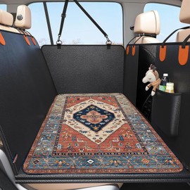 Backseat Pet Bed Mat,Non-Slip Dog Car Bed Mat,Travel Dog Bed Blanket,Easy to Clean & Comfortable Persia,Soft & Scratch-Resistant,Custom Fit for Backseat Extenders and Seat Covers