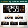 LEIKE 16" Large Digital Wall Clock Timer,Remote Control,2 Alarms, LED