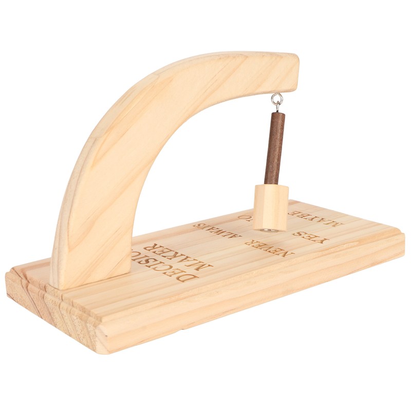 Wooden Magnetic Decision Maker Innovative Oscillating Magnetic Selector Swing to