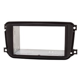 Double DIN Radio Faceplate Set for Smart Fortwo 451 Facelift Ab 10.2010 Black