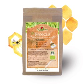 Propolis Pulver Premium BIO - Vitamine: A, B1, B2, B3 und Biotin - Ideal zur Herstellung von Salben, Tinkturen oder Cremes - Premium Lebensmittel-Qualität vom Imker (250 g)