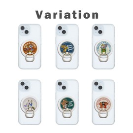 Ingrem IJ-WMGR2W/TJ77 Magnetic Smartphone Ring, Stand, MagSafe, Compatible with Various Smartphones, Compatible with Tom and Jerry, Jelly, Toffee, Muscle, Magnet, MagSafe