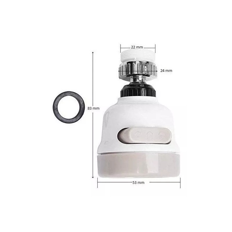 CL Grifo De Cocina Giratorio 360° Cabezal De Pulverización
