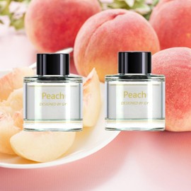 Smart Car Air Freshener Perfume Refill, [Pronounced Fragrance], 3.38 fl oz (100ml), lasts 4-12 months,Car Air Freshener Refill, safe for pregnant women and babies (Peach, 2-Pack)