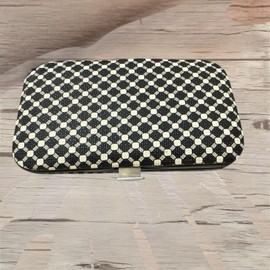 Maniküre-Set 7 in 1 Pediküre-Set Nagelschere Pflegeset mit Reiseetui Maniküre-Set für Männer und Frauen, Nagelpflegeset für Reisen Art.53162A (Schwarz/Beige)