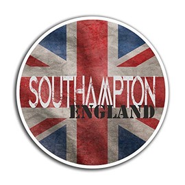 2 x 10cm Southampton UK GB Vinyl Stickers - Travel Sticker Laptop Luggage #23222 (10cm Wide)