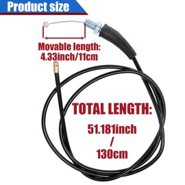 Yingshop Twist Throttle Accelerator Grip Cable for Pit Dirt Mini Bike Quad ATV 50cc 70cc 90cc 110cc 125cc 150cc - 190cc 4-stroke Bikes Honda XR50 XR70 CRF50 CRF70 7/8" 22mm Handlebars