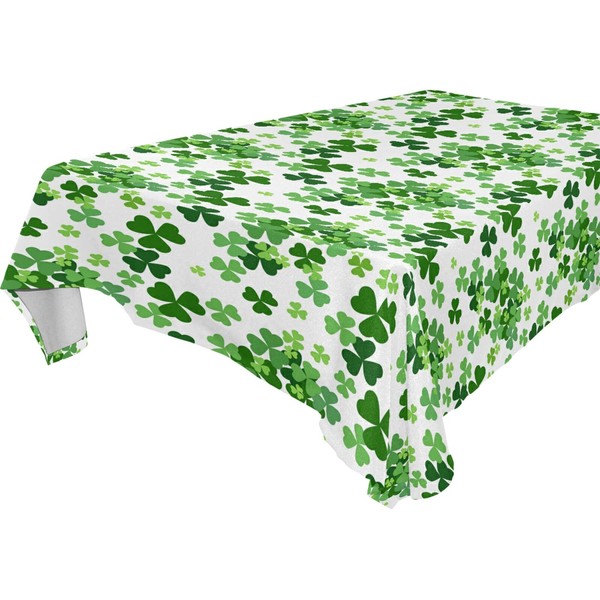 senya St. Patrick's Day Tablecloth Lucky Clover Shamrocks Square Tablecloth
