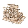 ROKR Marble Roller Coaster Clockwork Mechanical 3D Puzzle Game Woodcraft