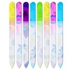 Mudder 8 Pack Glass Nail Files with Cases Double-Sided Crystal