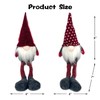 DUJSRZL Christmas Gnomes Knitted Plush Santa Claus Handmade Table Decorations