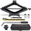 Scissor Car Jack 3 Ton (6610 lbs) Tire Changing Kit