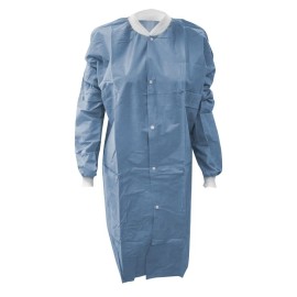 MAC (XL) 10 Medical Dental Disposable Lab Coat Gown Blue 10/bag Xtra Large Size