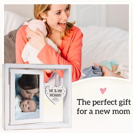 Me and My Mommy Picture Frame,Baby Gifts Gender Neutral,First Time Mom Gifts,New Baby Gift,Baby Gifts from Mommy,New Mom Gifts,Mom to Be Gifts,4x6 Photo Frame Decor