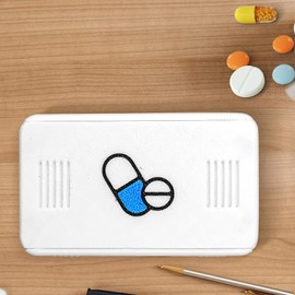 Pill Container,Daily Portable Supplement Box | Moisture-resistant Daily Pill Organizer for Morning Night Travel Dorm Car Camping Airplane Hospital Elderly