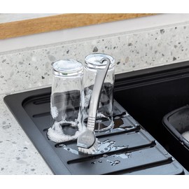 Addis 510290 Round Pot Dish Brush, Metallic, 5 x 4 x 21 cm