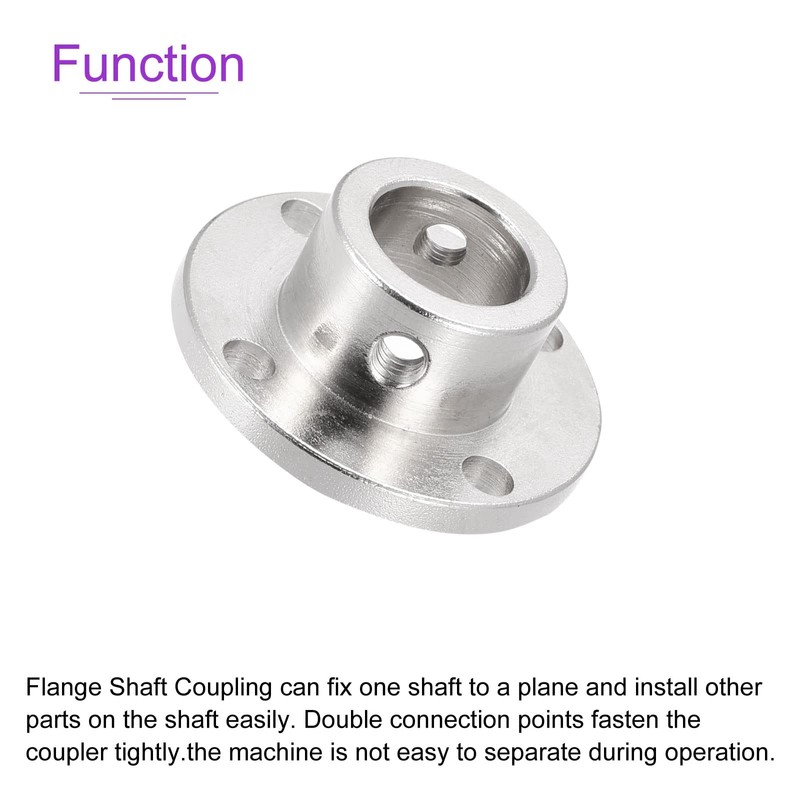 DMiotech 4pcs 12mm Inner Diameter Flange Coupling Connector Rigid Guide