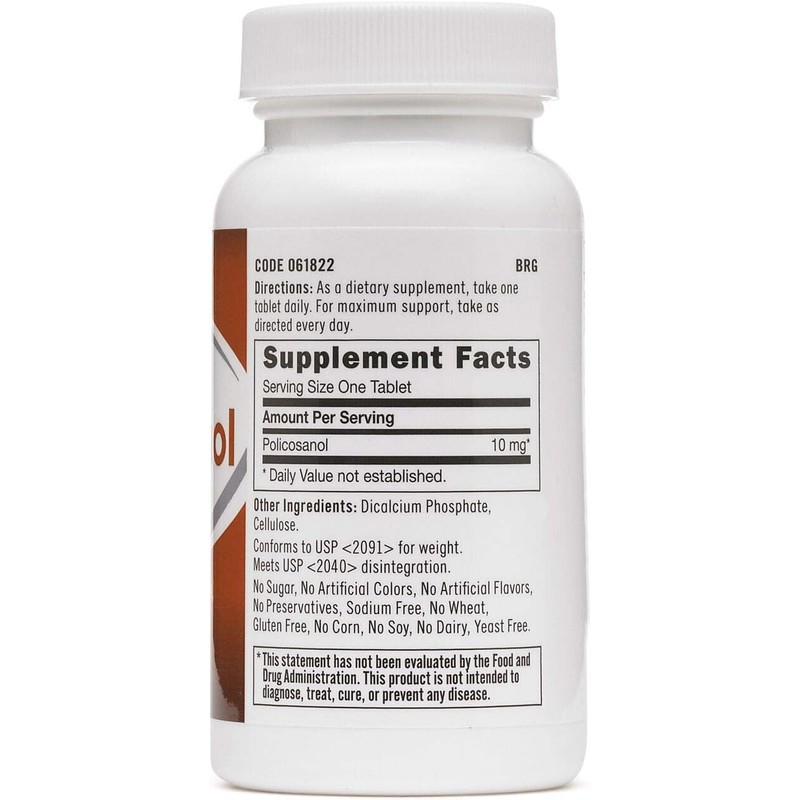 GNC Policosanol 10 mg - 60 Tablets | 60 Servings