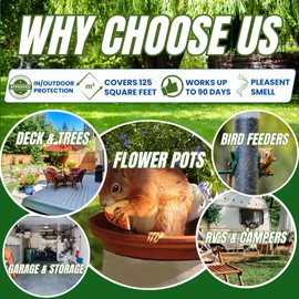 All Natural Plant Based Pet Safe Peppermint Oil Repellent Balls. Repel Rodent Racoon Opossum Snake Mosquito Spider Insect Deer. Garden Camper RV Home Farm Essential